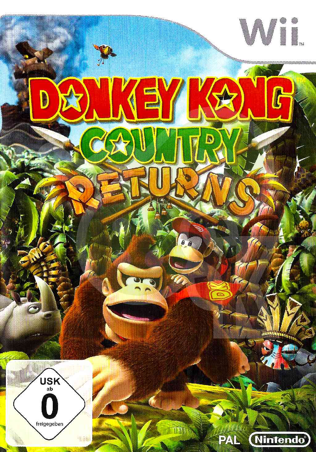Donkey Kong Country Returns front Cover spieleundkonsolen nintendo wii gebraucht