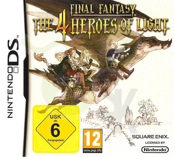 Final Fantasy the 4 Heroes of Light Front Cover nds nintendo ds spiel gebraucht spieleundkonsolen