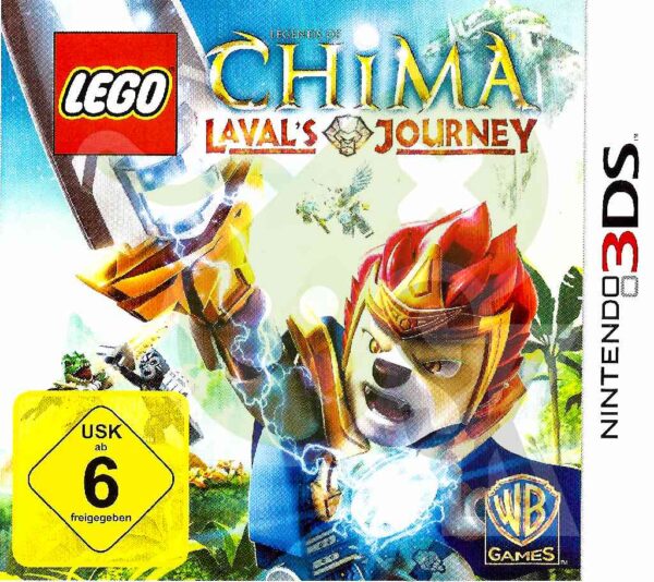 Lego Chima Lavals Journey Front 3DS Cover nds nintendo ds spiel gebraucht spieleundkonsolen1