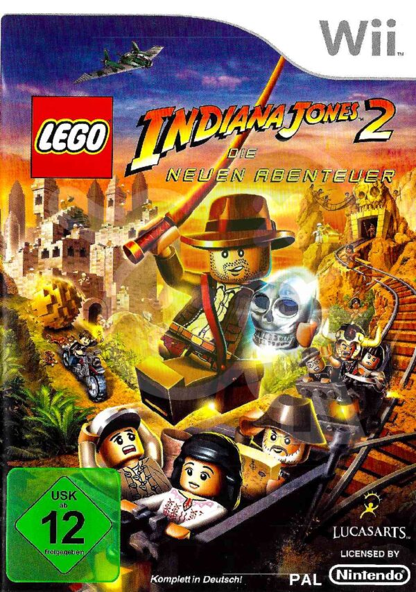 Lego Indiana Jones 2 Die neuen Abenteuer front Cover spieleundkonsolen nintendo wii gebraucht