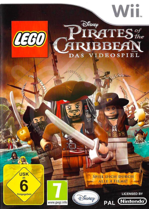 Lego Pirates of the Caribbean Front Cover spieleundkonsolen nintendo wii gebraucht