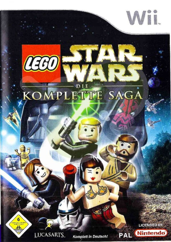 Lego Star Wars Die Komplette Saga Front Cover spieleundkonsolen nintendo wii gebraucht