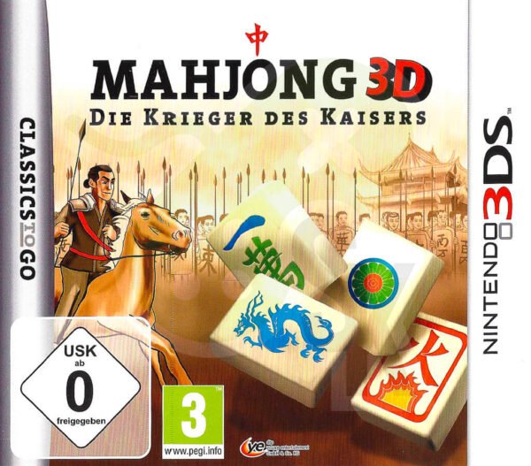 Mahjong 3D Die Krieger des Kaisers Front Cover Nintendo 3DS spiel gebraucht spieleundkonsolen