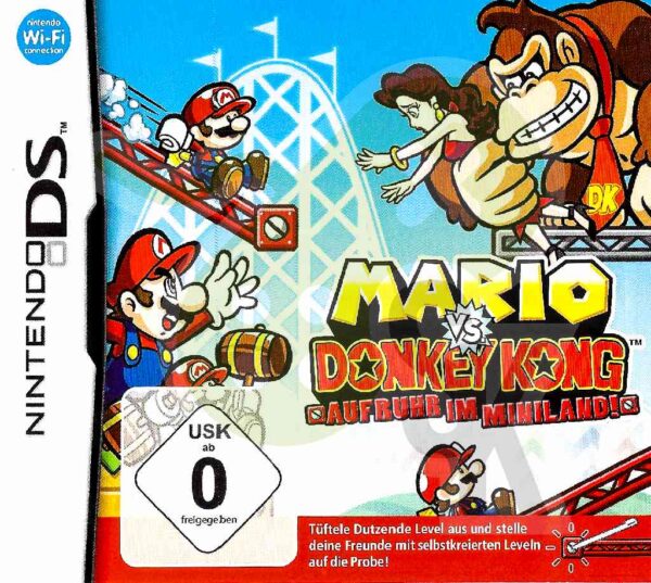 Mario Donkey Kong Aufruhr im Miniland Front Cover nds nintendo ds spiel gebraucht spieleundkonsolen