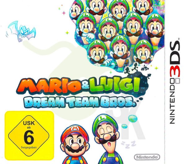 Mario Luigi Dream Team Bros Front Cover Nintendo 3DS spiel gebraucht spieleundkonsolen