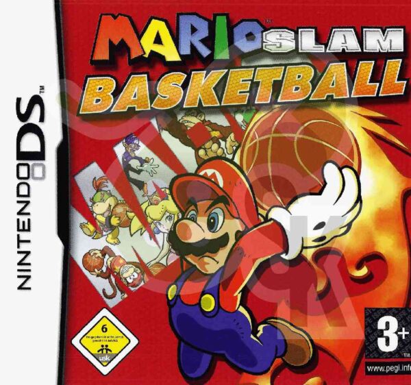 Mario Slam Basketball Front cover nds nintendo ds spiel gebraucht spieleundkonsolen