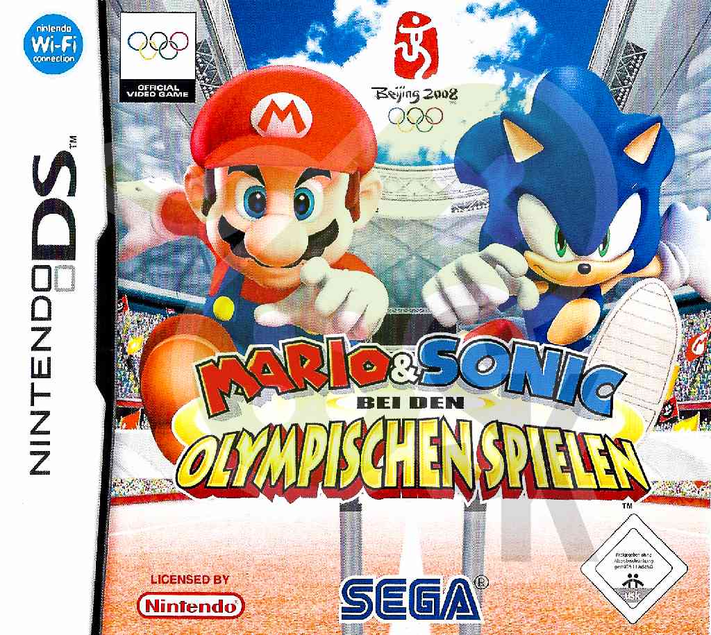 Mario Sonic bei den olympischen Spielen Front Cover nds nintendo ds spiel gebraucht spieleundkonsolen