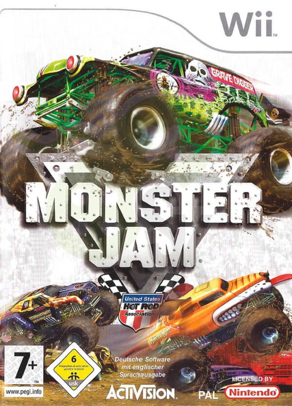 Monster Jam Front Cover spieleundkonsolen Nintendo Wii gebraucht1