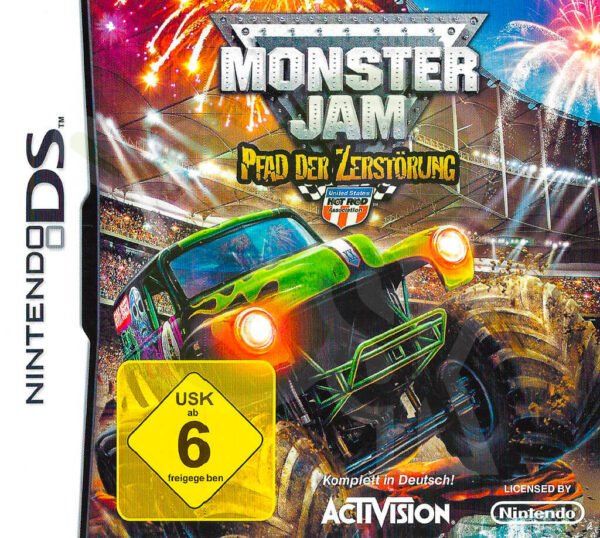 Monster Jam Pfad der Zerstoerung Front Cover nds nintendo ds spiel gebraucht spieleundkonsolen