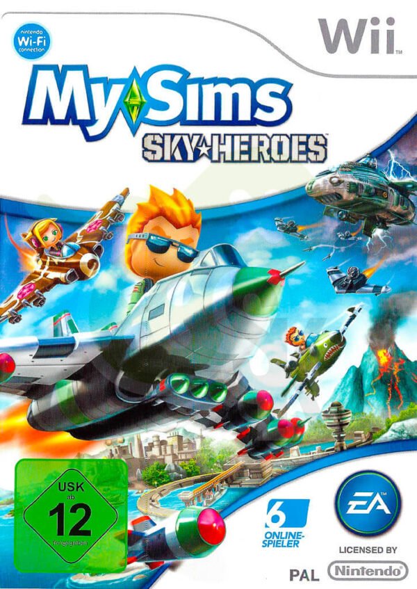 My Sims Skyheroes Front Cover Nintendo Wii spiel gebraucht spieleundkonsolen