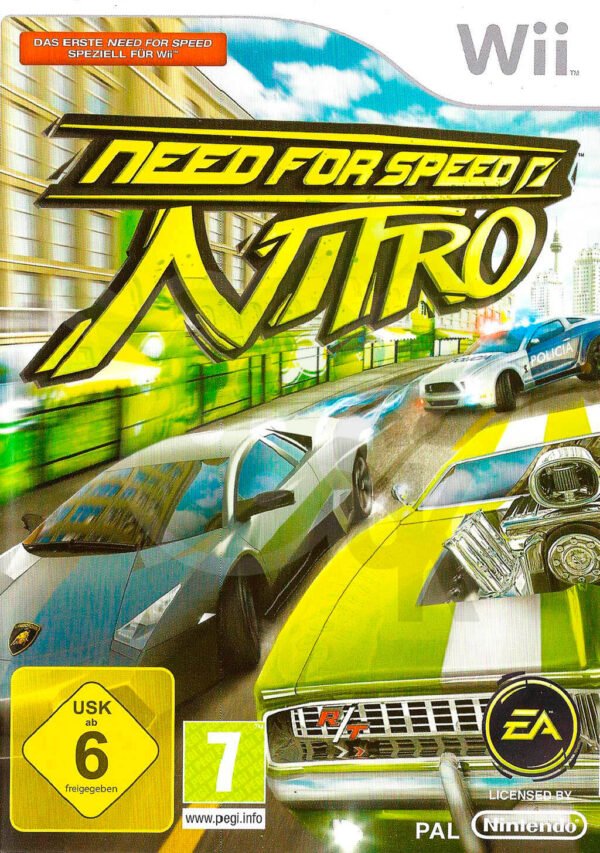 Need for Speed Nitro Front Cover spieleundkonsolen nintendo wii gebraucht