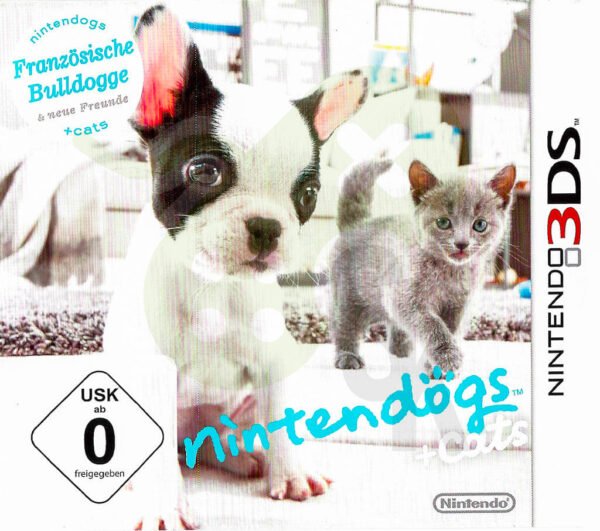 Nintendogs Franzoesische Bulldogge Front Cover Nintendo 3DS spiel gebraucht spieleundkonsolen
