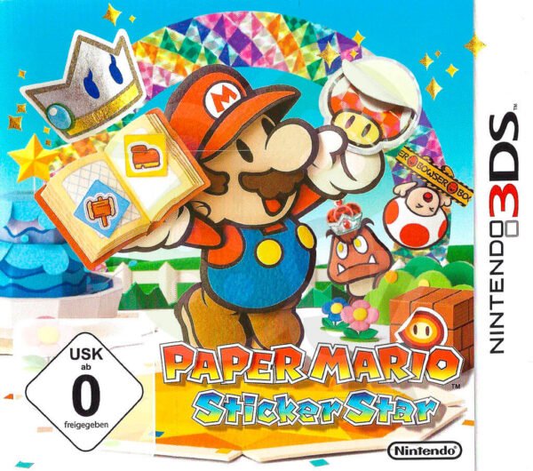 Paper Mario Sticker Star Front Cover Nintendo 3DS spiel gebraucht spieleundkonsolen
