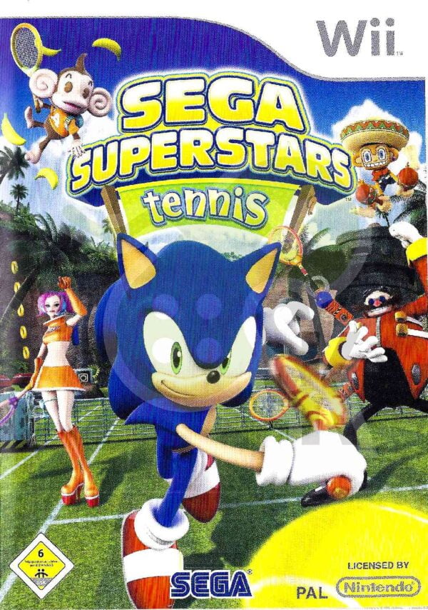 Sega SuperStars Super StarsTennis Front Cover spieleundkonsolen nintendo wii gebraucht