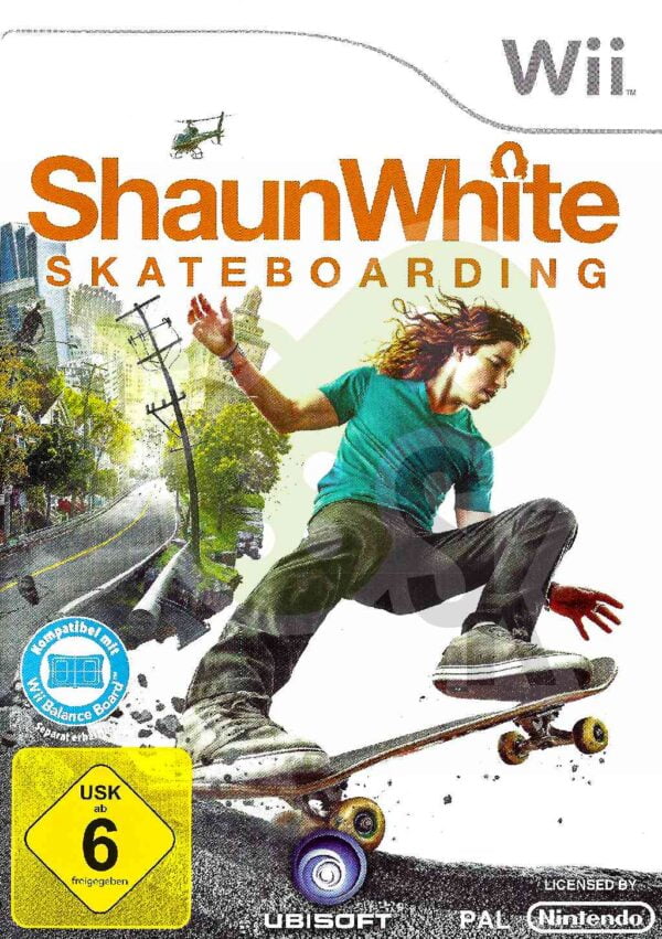ShaunWhite Skateboarding front Cover spieleundkonsolen nintendo wii gebraucht