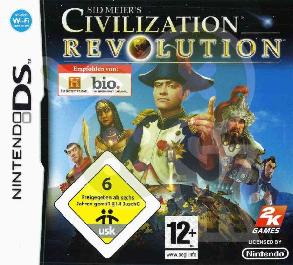 Sid Meiers Civilization Revolution Front cover nds nintendo ds spiel gebraucht spieleundkonsolen