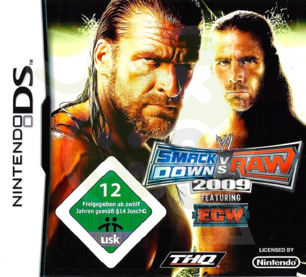 Smack Down vs Raw 2009 Front Cover nds nintendo ds spiel gebraucht spieleundkonsolen