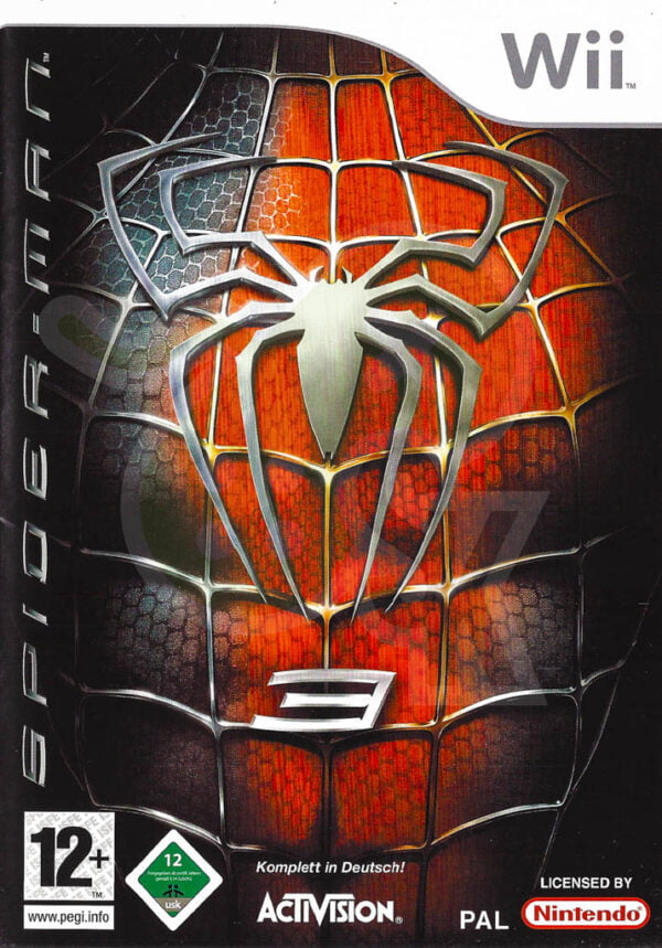 Spiderman 3 Front Cover spieleundkonsolen Nintendo Wii gebraucht