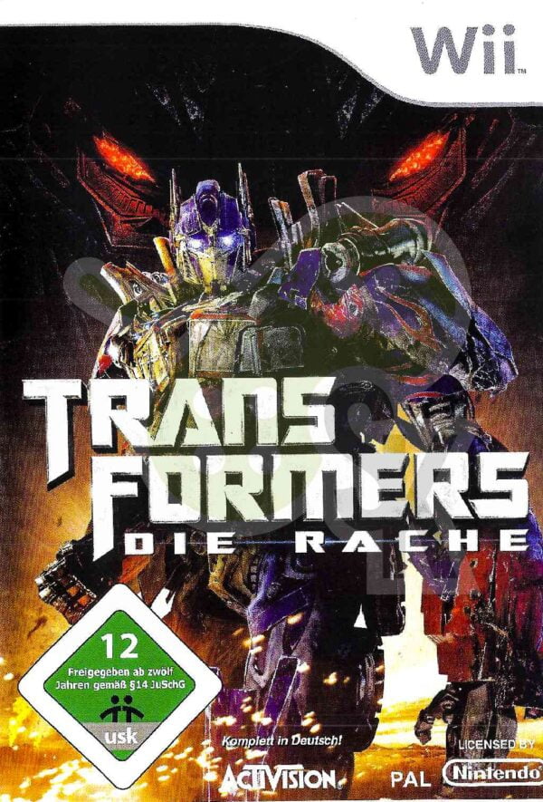 Transformers Die Rache Front Cover spieleundkonsolen nintendo wii gebraucht