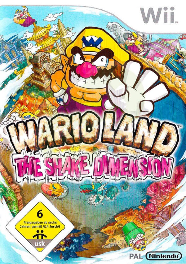 Wario Land the Shake Dimension Front Cover spieleundkonsolen Nintendo Wii gebraucht