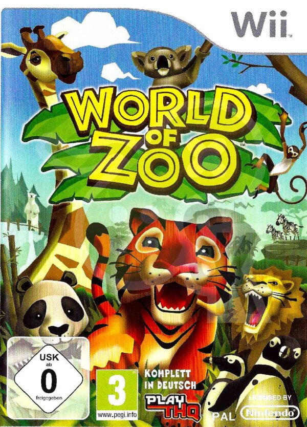 World of Zoo front Cover spieleundkonsolen nintendo wii gebraucht