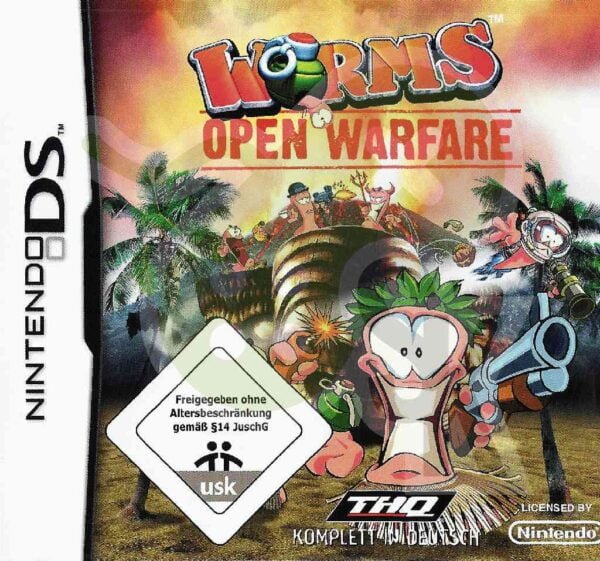 Worms Open Warfare Front cover nds nintendo ds spiel gebraucht spieleundkonsolen