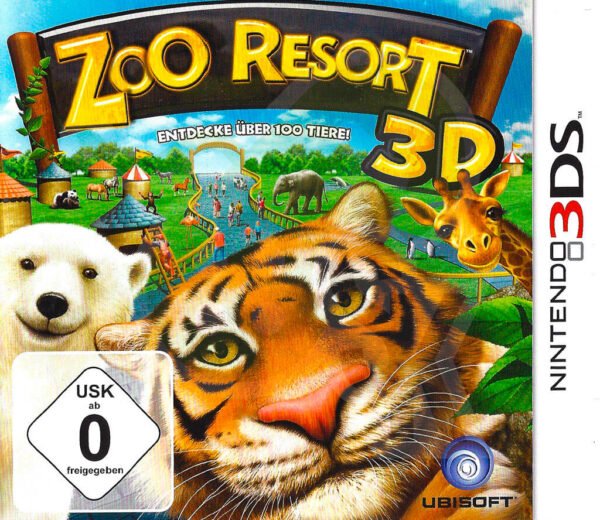 Zoo Resort 3D Front Cover Nintendo 3DS spiel gebraucht spieleundkonsolen