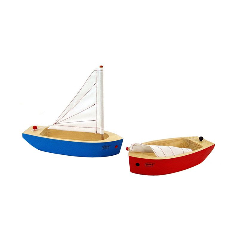 ogas 43946 holzboot segelboot 22 cm lang aus holz 2132 13 2132