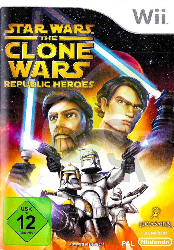star wars the clone wars republic heroes front Cover spieleundkonsolen nintendo wii gebraucht