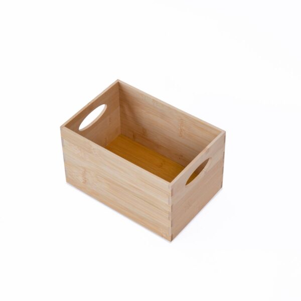 Stapelkiste aus Bambus, 24 x 26 x 15 cm – Bild 2