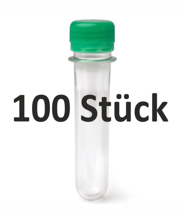 100er Set PETLING mit Deckel (FTF) - 12 cm Rohling Flaschenrohling Geocaching Preform