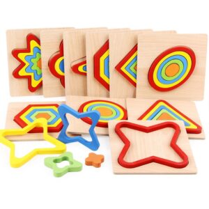 9 farbenfrohe Rahmenpuzzle