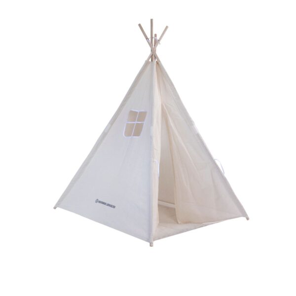 Premium Tipi Kinderzelt - Spielzelt mit gepolsterter Decke – Bild 3