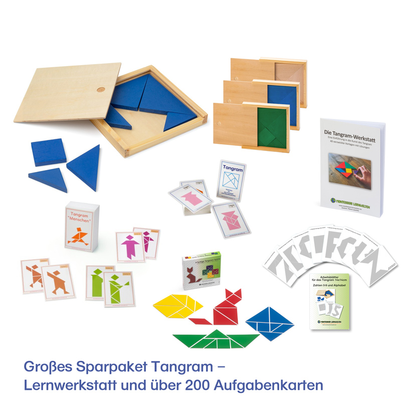 Großes Sparpaket Tangram – Lernwerkstatt und über 200 Aufgabenkarten 5 webg 227