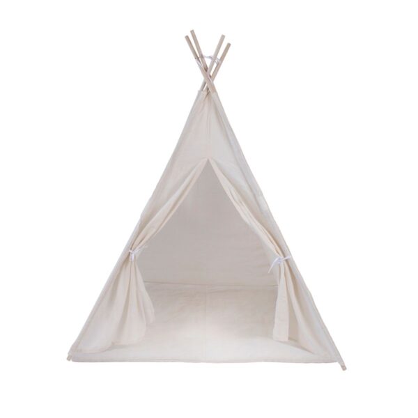 Premium Tipi Kinderzelt - Spielzelt mit gepolsterter Decke – Bild 4