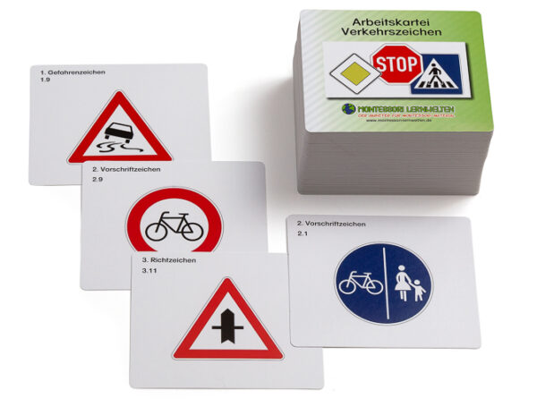 Arbeitskartei Verkehrszeichen