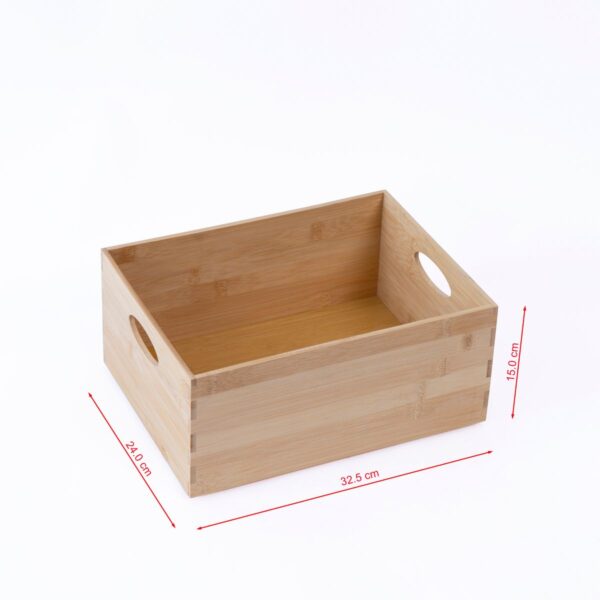 Stapelkiste aus Bambus, 33 x 26 x 15 cm – Bild 5
