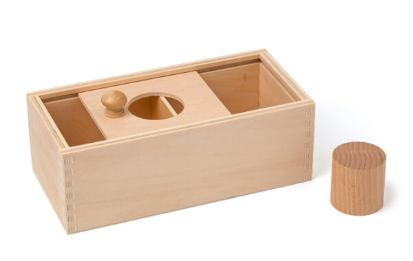 Schiebedeckelbox mit Holzzylinder