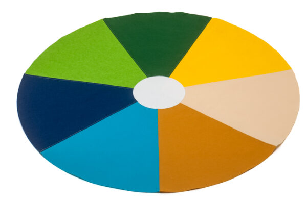 Wochenkreis / Wochenplan - Teppich aus Fleece