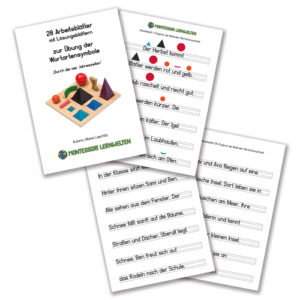 Arbeitsblätter zu den Wortartensymbolen, 56-seitig