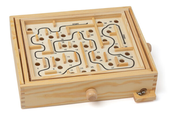 Holz-Labyrinth für Geschicklichkeit und Koordination