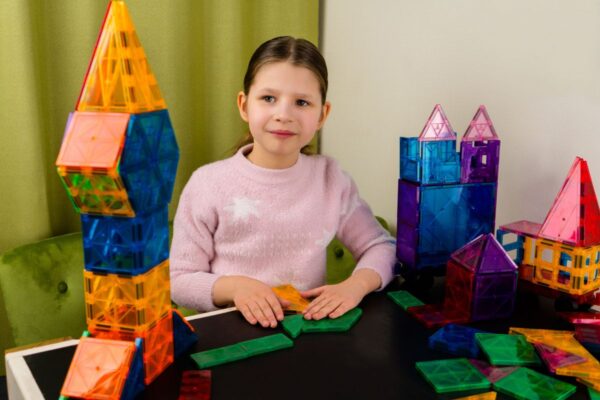 Magnetische Bausteine - Bauspielzeug für Kleinkinder – Bild 9