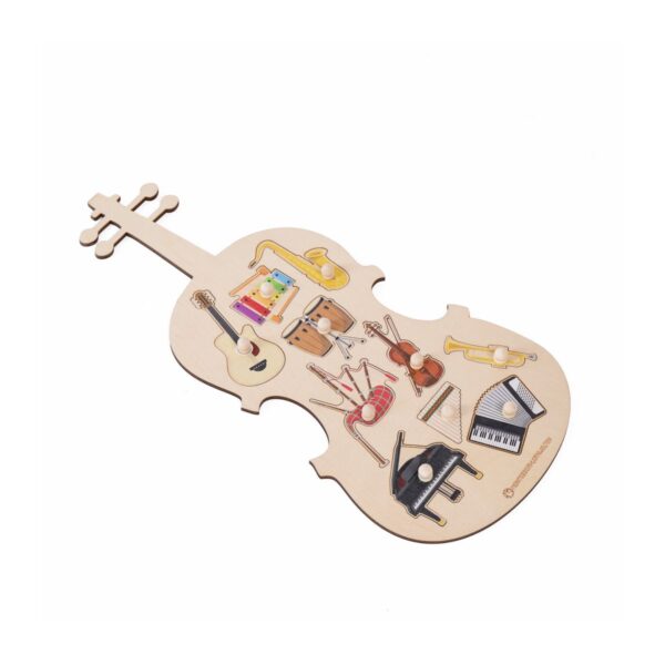 Musikinstrumente-Puzzle aus Holz – Bild 2