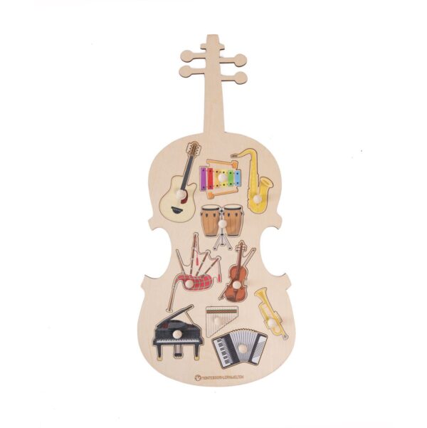 Musikinstrumente-Puzzle aus Holz – Bild 3