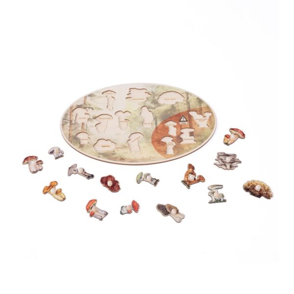 Pilze-Puzzle aus Holz – Bild 3