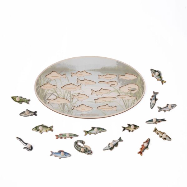 Puzzle Fische aus Holz – Bild 3