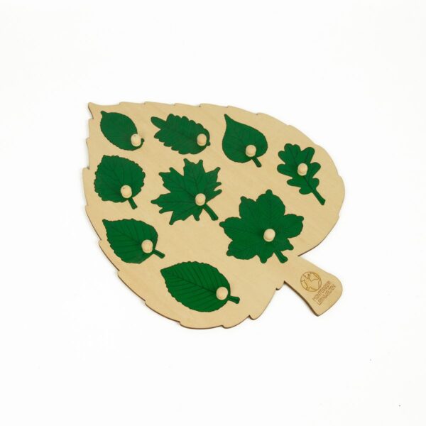 Laubblatt-Puzzle aus Holz – Bild 4