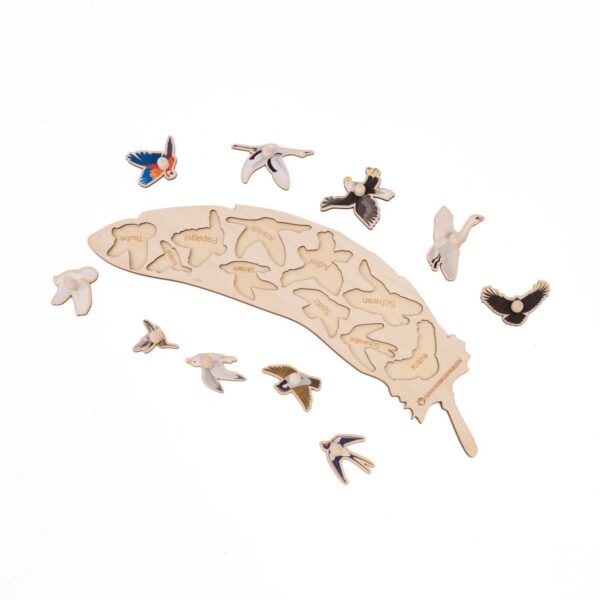 Vogel-Puzzle aus Holz – Bild 4