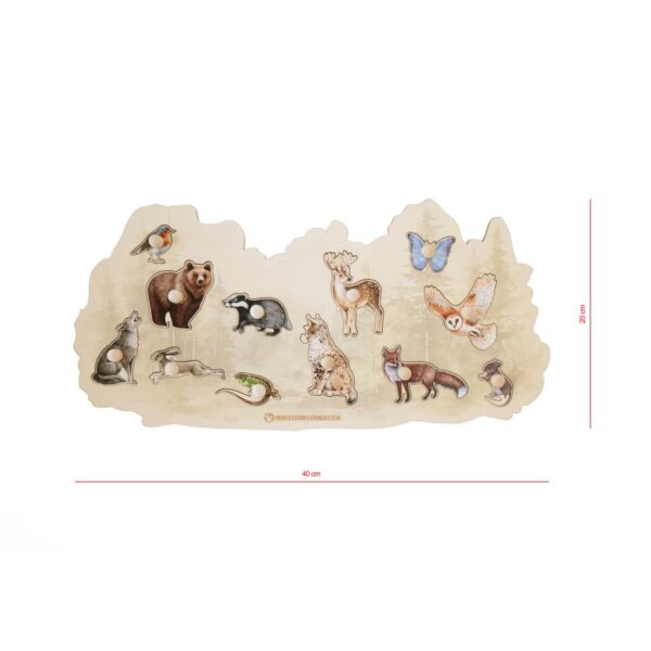 Puzzle Wildtiere aus Holz – Bild 4