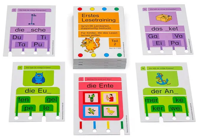 Erstes Lesetraining - Stöpselkasten-Karten Teil II 3 webg 362